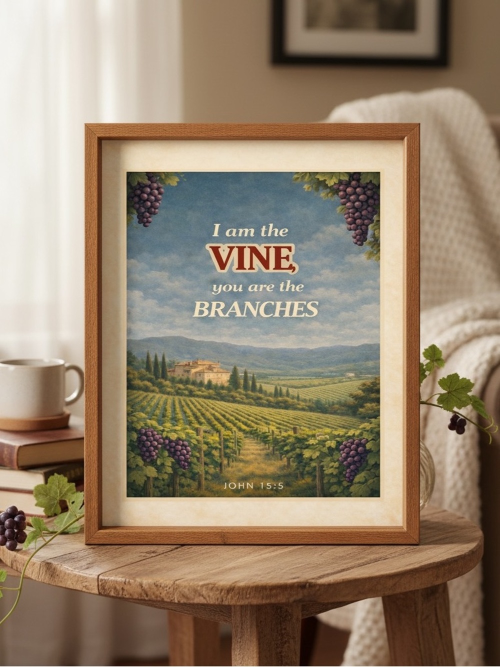 DDS Art Print, 8x10, Bible Verse, Paper Print, Unframed, Travel Series